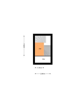 Floorplan - Spanjaardstraat 54B, 3025 TS Rotterdam